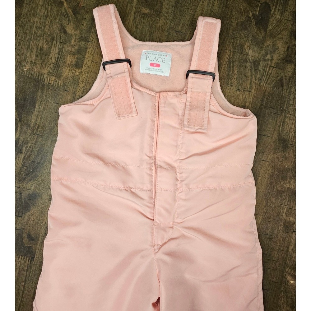 Girl's Pink 2T Snow Bibs Pants Children's Place Toddler - Picture 5 of 5
